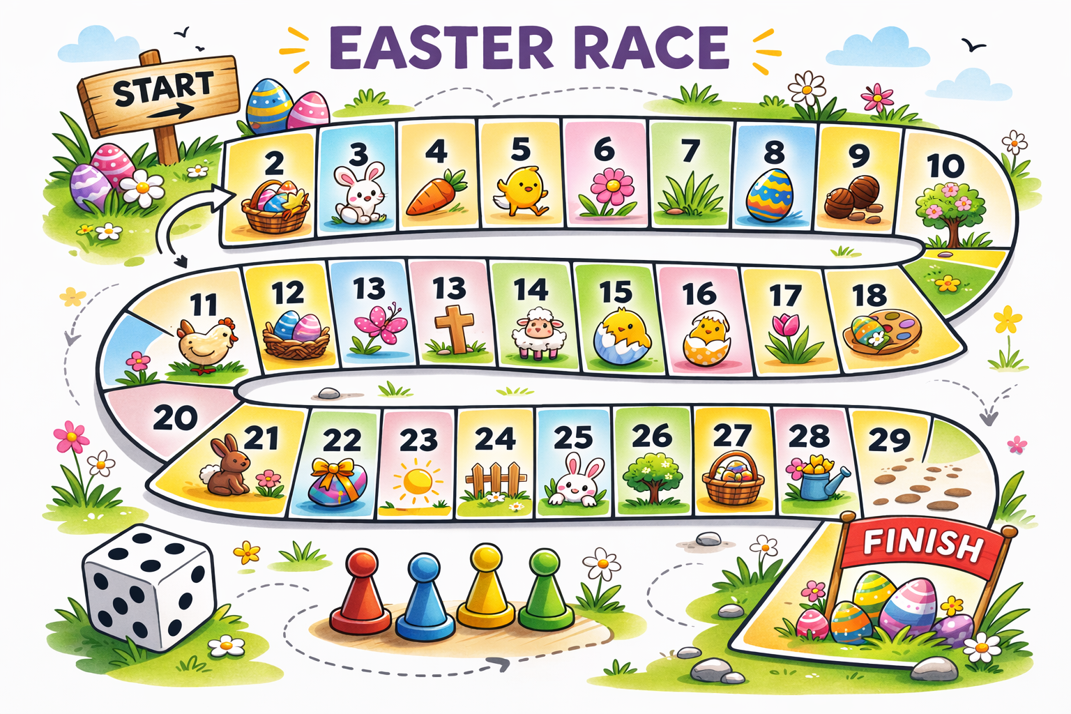 EASTER RACE (Boardgame)